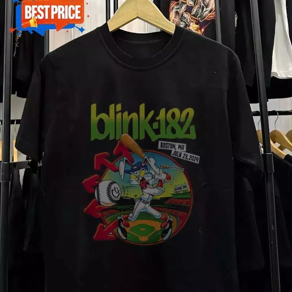 Blink 182 One More Time Tour Philadelphia Graphic Tee Band Tour Shirt